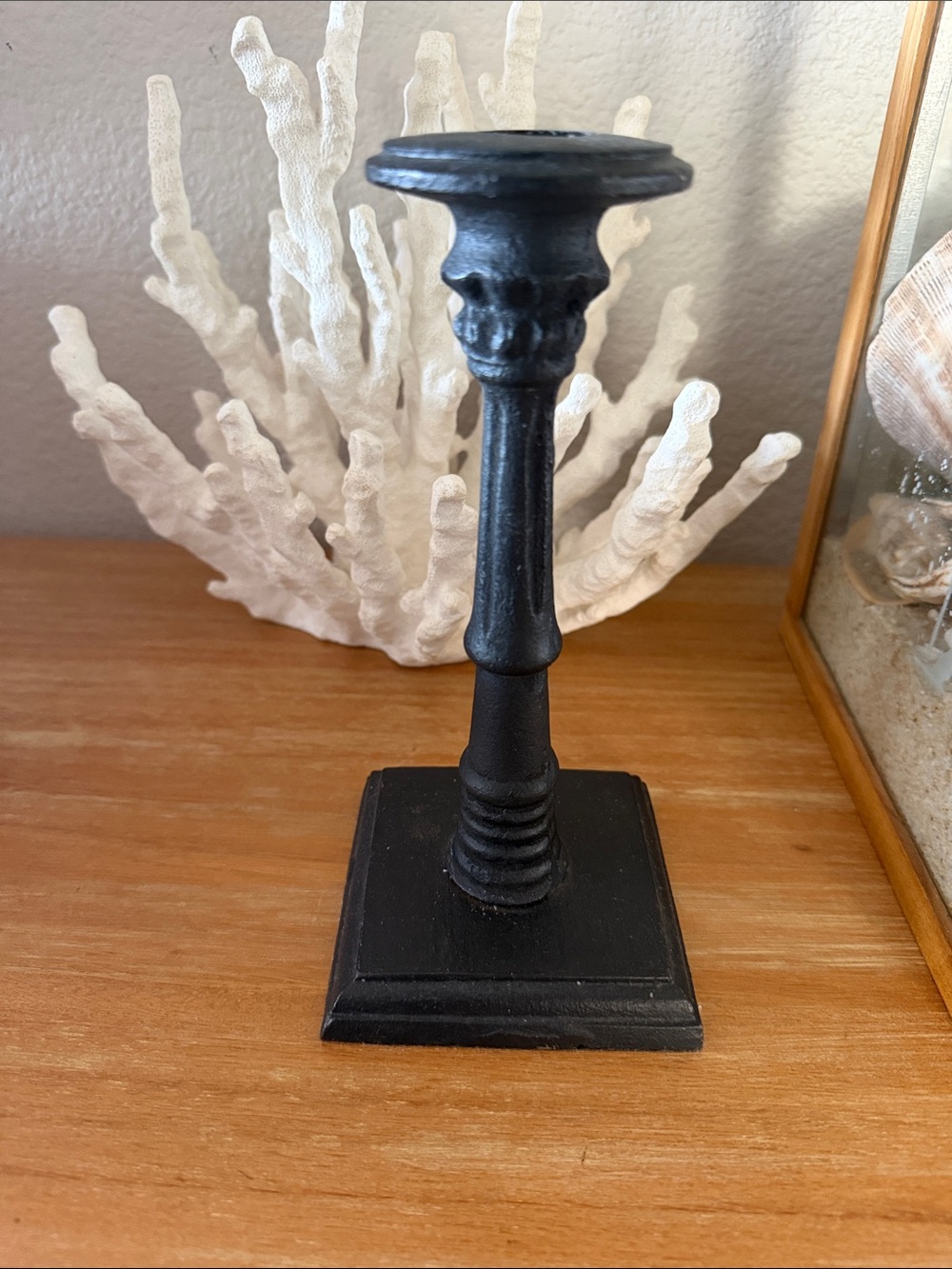Pier 1 Black Metal Candlestick Holders - Pair - Picture 2 of 3